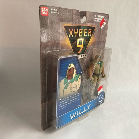 Bandai 1999 Xyber 9 New Dawn 4" Figures LOT OF 3: Jack, Anakonda, Willy - Picture 7 of 8